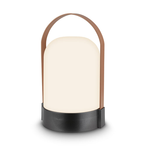 BRILONER - LED Tischlampe kabellos IP44 mit Touch, dimmbar in Stufen, USB-C, Akku tauschbar, Nachttischlampe, Leselampe, LED Lampe, Campinglampe, Tischleuchte, Akku Lampe, Outdoor, 9x8x15,5 cm, blau