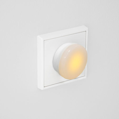 REV LED Nachtlicht - sanftes gelbes Licht, Gehäuse weiß