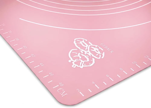 Backmatte Silikon 50 x 40 cm - Ausrollmatte Antihaft Rosa Pink