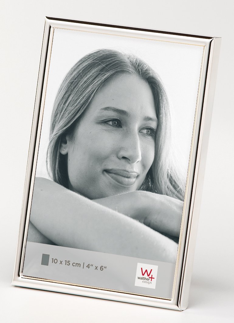 walther design Bilderrahmen silber 6 x 9 cm Chloe Portraitrahmen WD069S