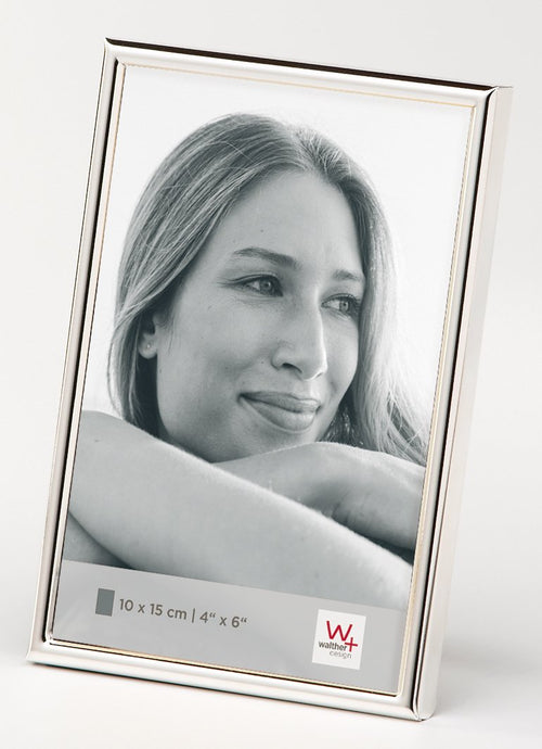 walther design Bilderrahmen silber 6 x 9 cm Chloe Portraitrahmen WD069S