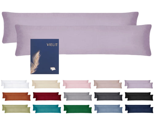 Vielit Kissenbezug 40 x 80 2pc Kopfkissenbezug Anthrazit Öko-Zertifikat