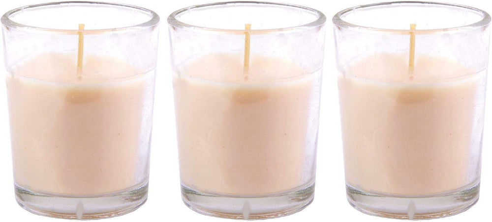 Duftkerzen im Glas, Vanille, warm & süß, 3er-Kerzenset