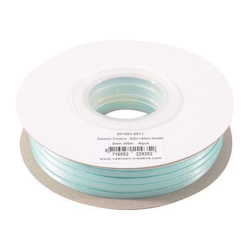 Vaessen Creative Satinband 3mmx10m Dunkel Grün, Schleifenband, Dekoband, Bänder zum Basteln, Stoffbänder für Hochzeit, Taufe Und Geburtstagsgeschenke