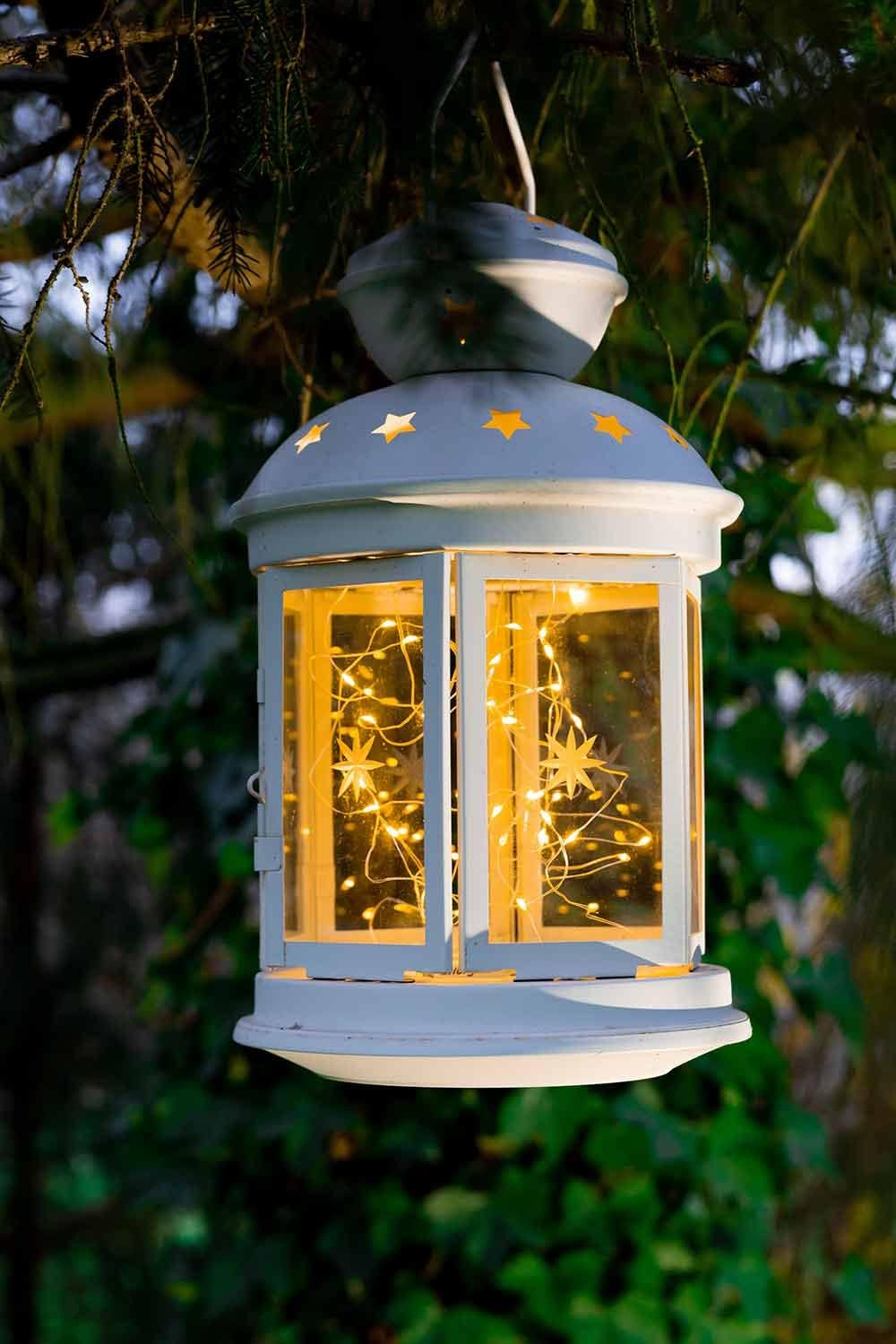 Idena Micro Lichterkette Innen 50 LEDs in Warmweiß, 2,75 m