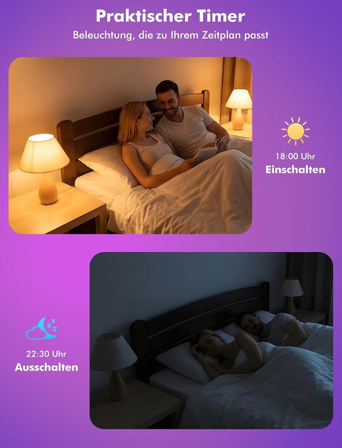 E27 LED Glühbirne – 12W RGB Lampen Farbwechsel Glühbirne mit Fernbedienung 1100 Lumen, Edison E27 Mit Nachtlicht Neutrales Licht 4000K Schraubbirne für Schlafzimmer und Wohnzimmer