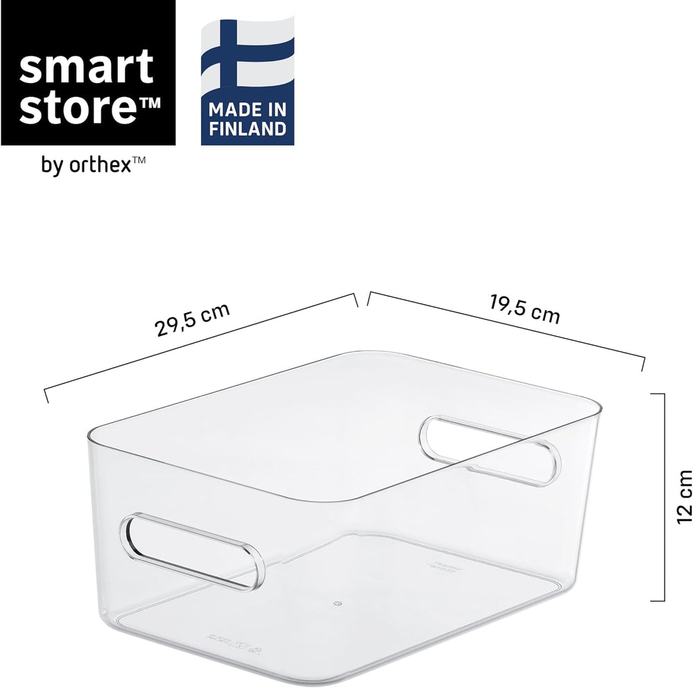 SmartStore Aufbewahrungsbox transparent 29,5x19,5x12 cm, für Küche und Bad