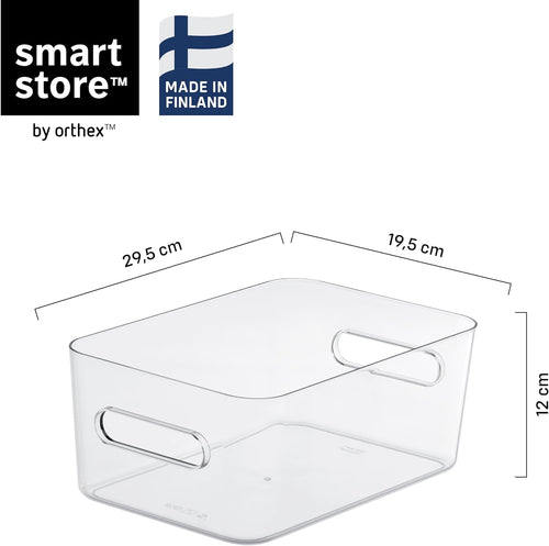 SmartStore Aufbewahrungsbox transparent 29,5x19,5x12 cm, für Küche und Bad