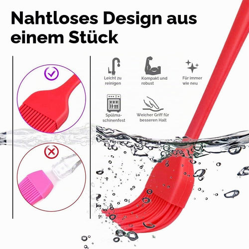SURDOCA Backpinsel Silikonpinsel Küchenpinsel Kochpinsel - 1PC 8.2" BPA-freies 446℉ (230℃) Wärmebeständigkeit Silikon in Lebensmittelqualität Pinsel Küche, Garten Grills & Zubehör Grillbesteck Pinsel