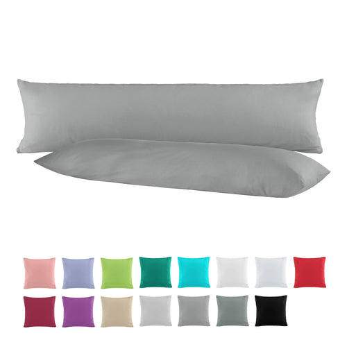 BaSaTex Baumwolle Renforcé Kissenbezug, 2er Pack, 40x40 cm, Bordeaux