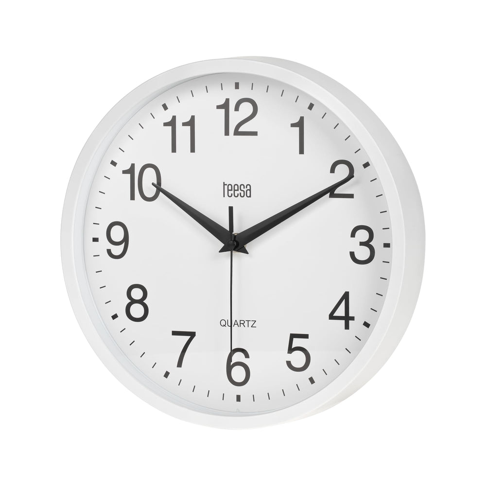Teesa Wanduhr Analog Wand Universal 20 cm TSA0038 Weiß