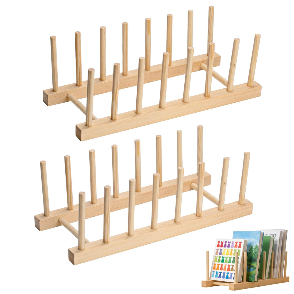 1 STK Geschirrständer, Abtropfgestell aus Holz