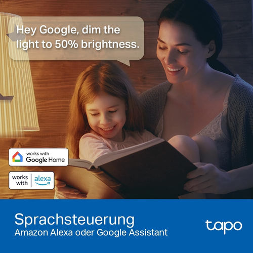 Tapo L530E alexa Lampe E27, Energie sparen, Mehrfarbrige dimmbare smarte WLAN Glühbirne, Smart home alexa zubehör, Abläufe und Zeitpläne, Kein Hub notwendig