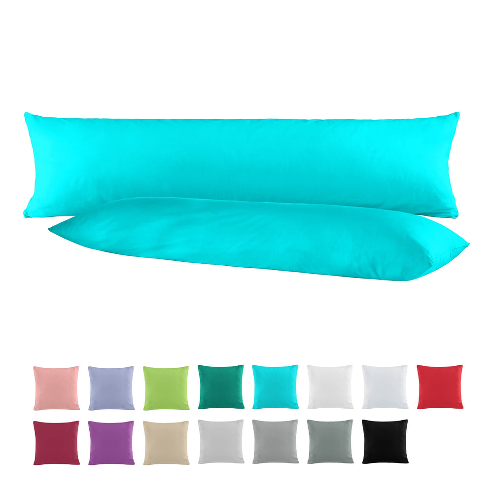 BaSaTex Baumwolle Renforcé Kissenbezug, 2er Pack, 40x40 cm, Bordeaux