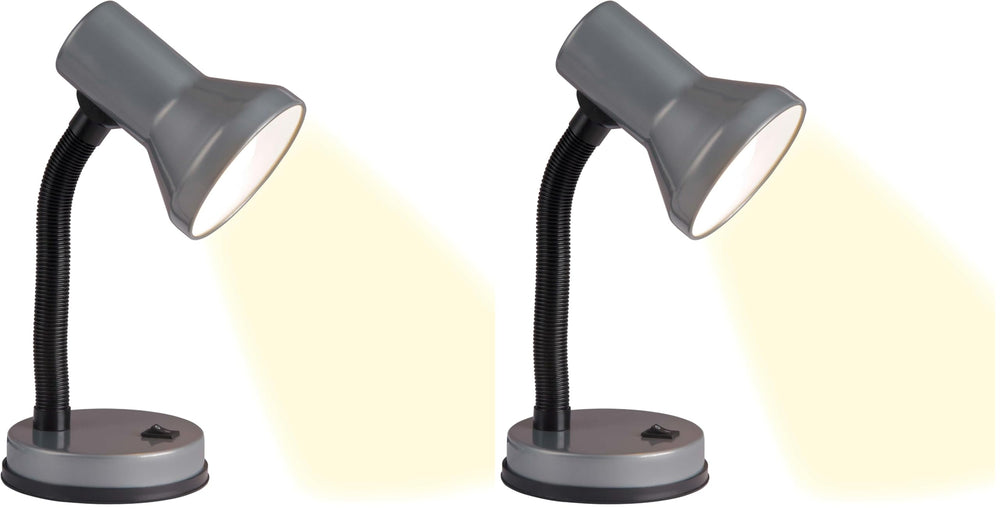 Brilliant Junior Tischlampe schwarz, Flexarm, Kippschalter, E27