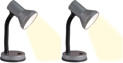 Brilliant Junior Tischlampe schwarz, Flexarm, Kippschalter, E27