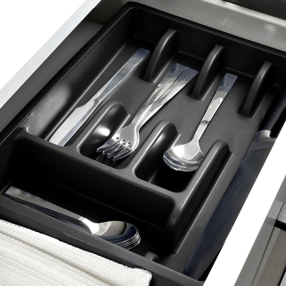 Vilde Schubladeneinsatz Besteckkasten Besteckeinsatz schwarz