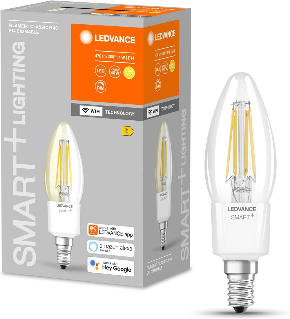 LEDVANCE SMART+ Filament Candle Dimmable Warmweiß 2700 K 4 W