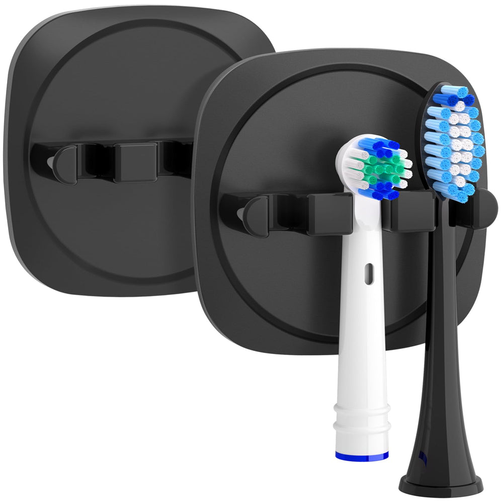 4 Pack Elektrische Zahnbürste Halterung, Selbstklebende elektrische zahnbürste Halter für die Wandmontage, Zahnbürstenhalter für die Aufbewahrung im Badezimmer, weiß