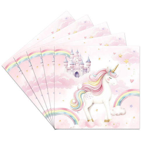 DazzJoy 20 Stück Servietten Weihnachten, 33x33 cm Weihnachten Servietten Schneeflocken, Weihnachtsservietten Tischdeko, Schneeflocken Papierservietten Tischdeko für Frozen, Silvester, Prinzessin Deko