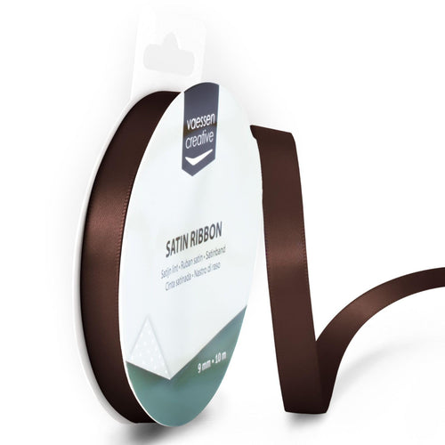 Vaessen Creative Satinband 3mmx10m Dunkel Grün, Schleifenband, Dekoband, Bänder zum Basteln, Stoffbänder für Hochzeit, Taufe Und Geburtstagsgeschenke