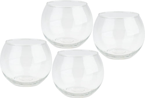 Windlicht Glas Bowl 4er Set