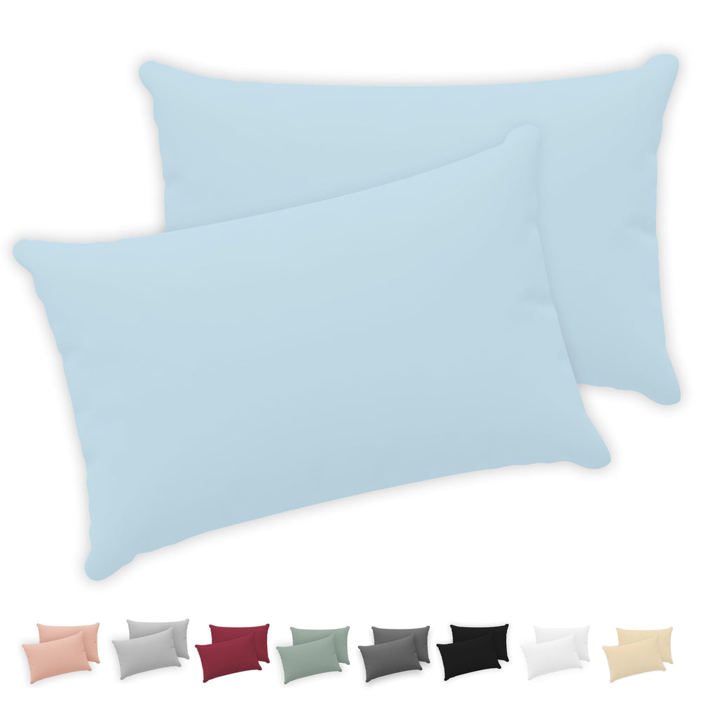 Twinzen - Kissenbezug 40x40cm - 2er Set - 100% Baumwolle - Anthrazit