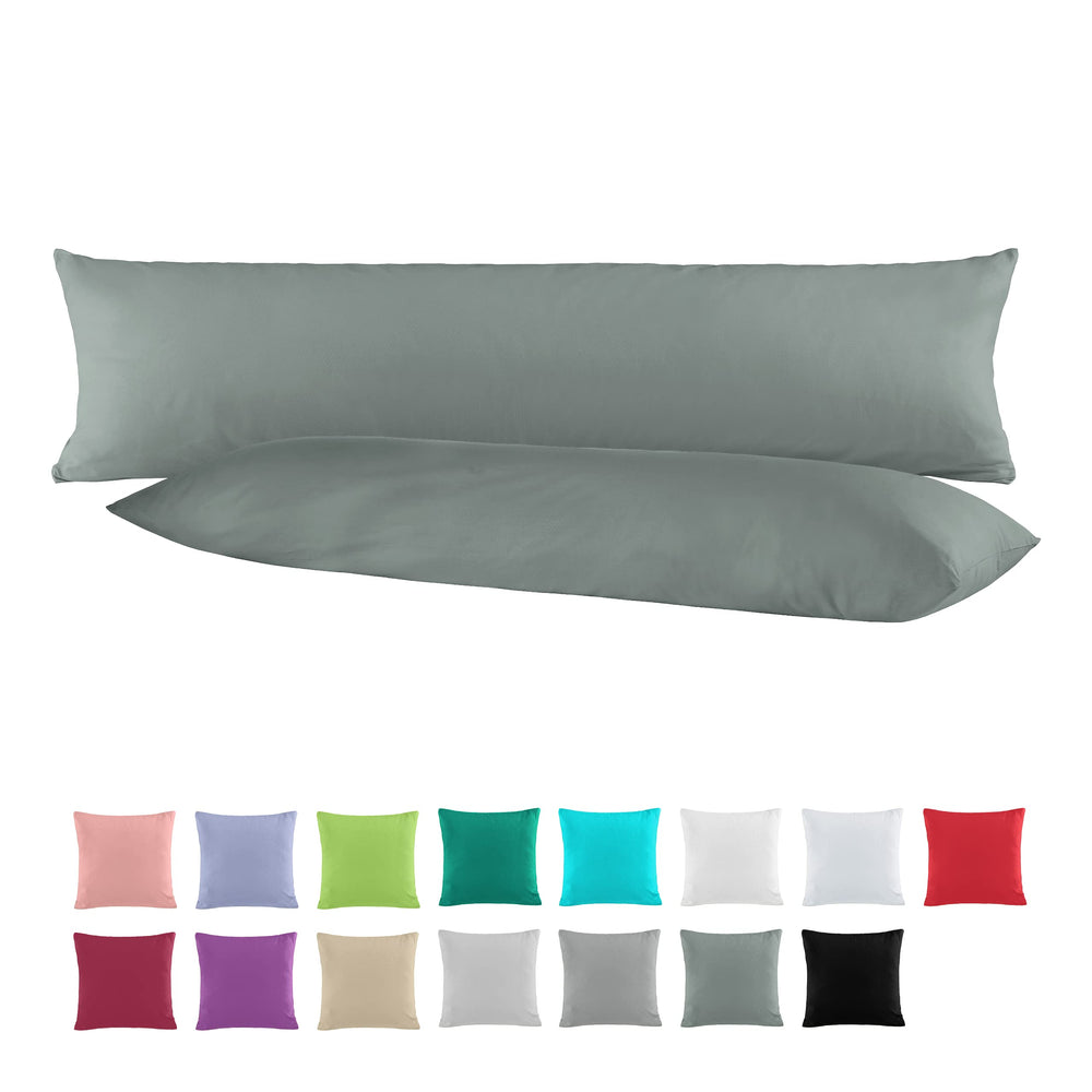 BaSaTex Baumwolle Renforcé Kissenbezug, 2er Pack, 40x40 cm, Bordeaux