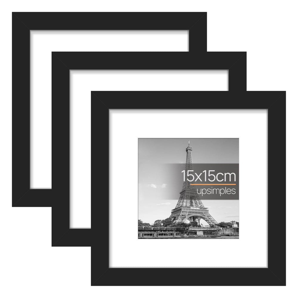 upsimples 3 Pack Bilderrahmen A4, Bilderrahmen Kinderzeichnungen A4，Picture Frame Schwarz für Fotos, Bilder, Poster