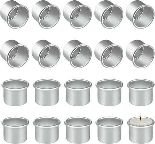 Kerzenhalter Stabkerze, 30 Stück Kleine Stabkerzen Aluminium, Runden