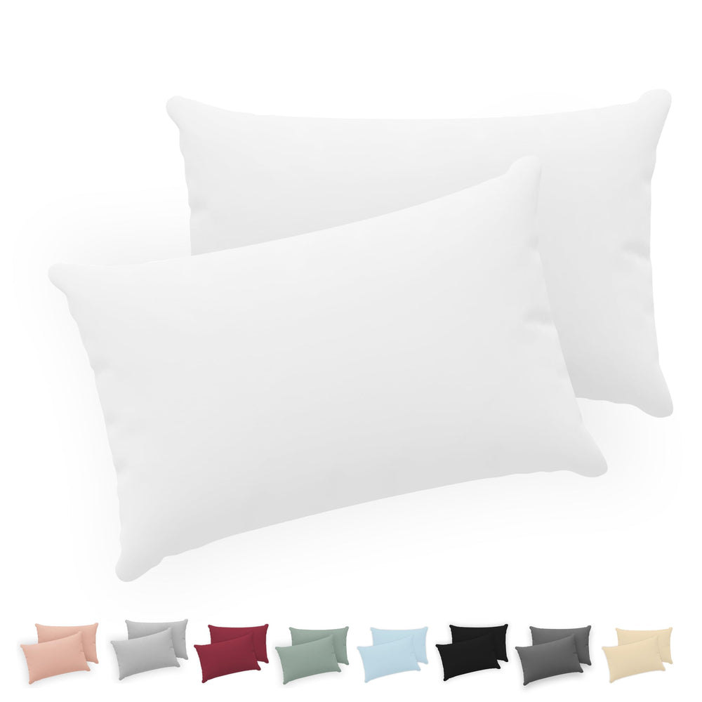 Twinzen - Kissenbezug 40x40cm - 2er Set - 100% Baumwolle - Anthrazit