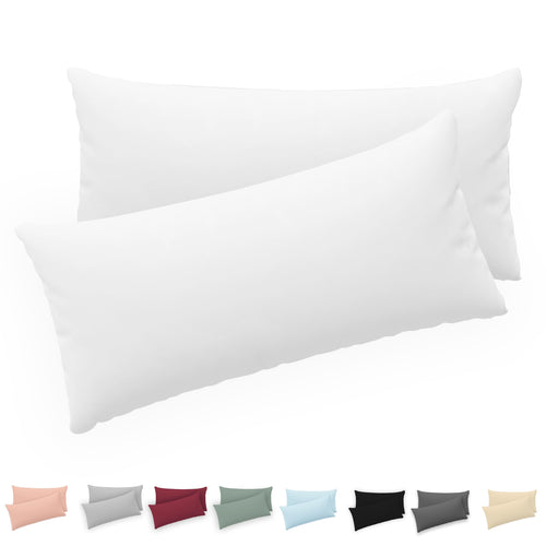 Twinzen - Kissenbezug 40x40cm - 2er Set - 100% Baumwolle - Anthrazit