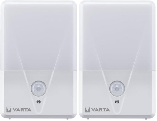 VARTA Nachtlicht mit Bewegungssensor LED inkl. 3x AAA Batterien, Motion Sensor Night Light, einfache Installation: Schraube, Magnet oder 3M-Klebeband, automatische Abschaltung