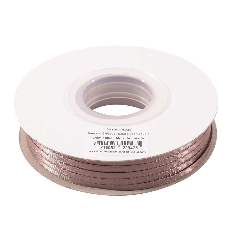 Vaessen Creative Satinband 3mmx10m Dunkel Grün, Schleifenband, Dekoband, Bänder zum Basteln, Stoffbänder für Hochzeit, Taufe Und Geburtstagsgeschenke