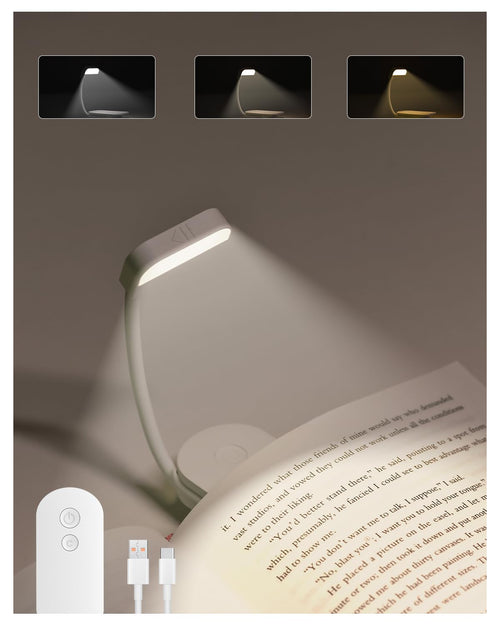 Leselampe Buch Klemme 3 Farbtemperatur & Einstellbare Helligkeit
