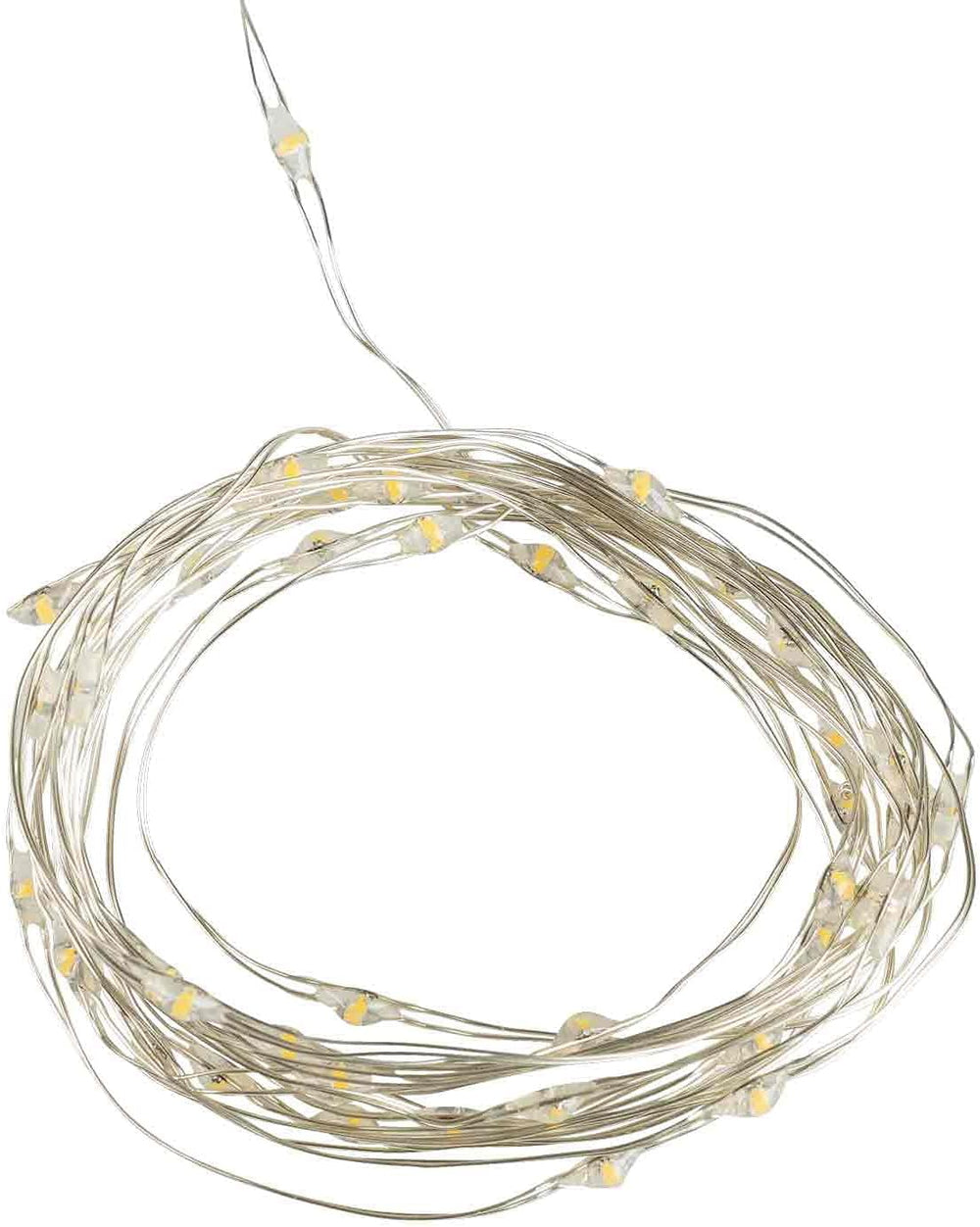Idena Micro Lichterkette Innen 50 LEDs in Warmweiß, 2,75 m