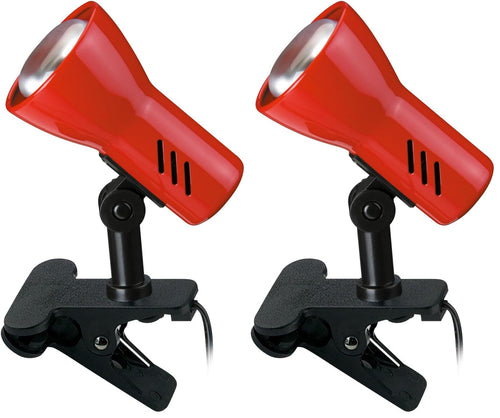 BRILONER - Schreibtischlampe mit Kabelschalter, schwenkbar, E14 Fassung, max. 40 Watt, Klemmlampe, Klemmleuchte, Nachttischlampe, Leselicht Kinder, Bürolampe, Leselampe Bett, 6,5x11,5x10,8 cm, Blau