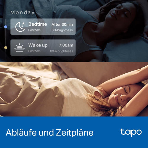Tapo L530E alexa Lampe E27, Energie sparen, Mehrfarbrige dimmbare smarte WLAN Glühbirne, Smart home alexa zubehör, Abläufe und Zeitpläne, Kein Hub notwendig