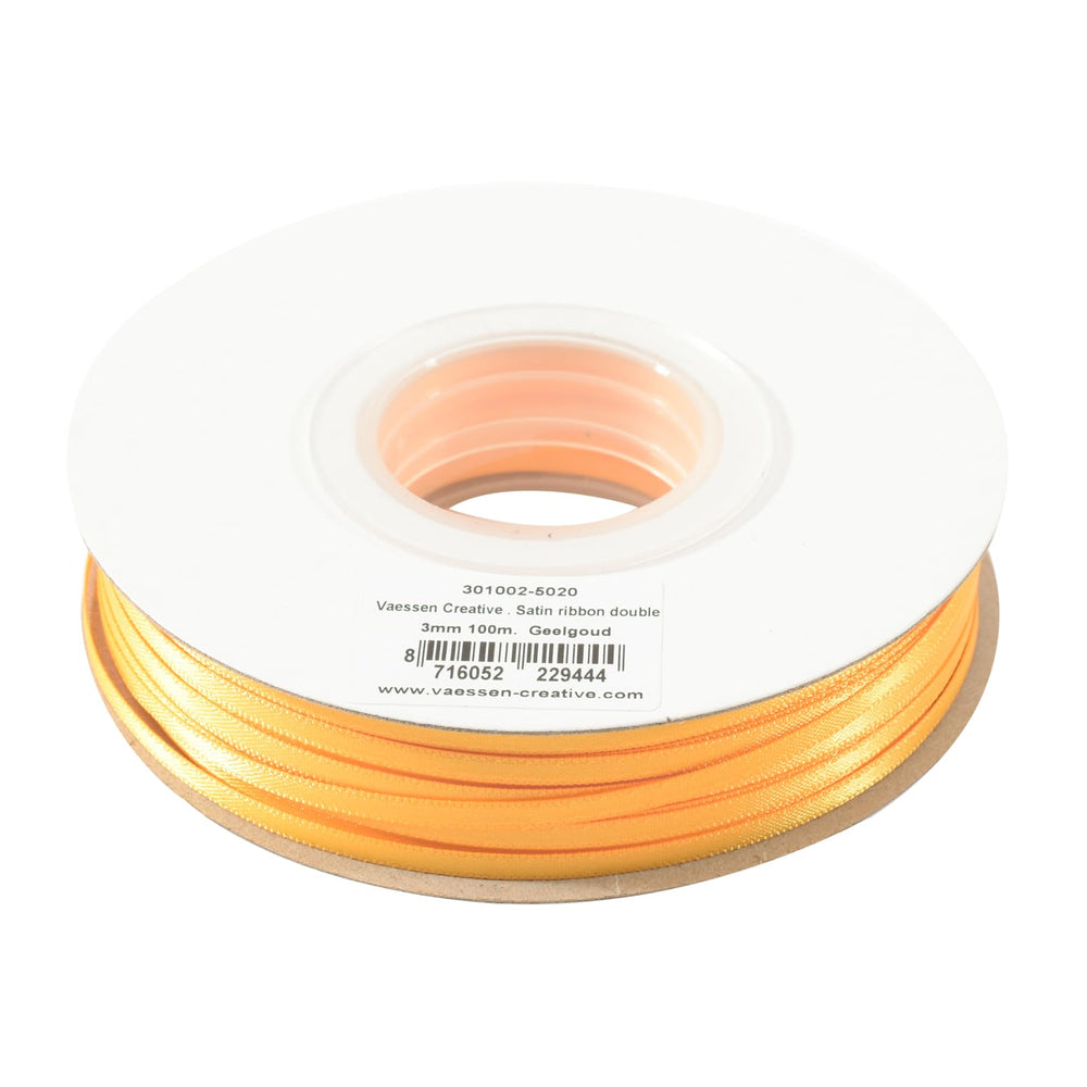 Vaessen Creative Satinband 3mmx10m Dunkel Grün, Schleifenband, Dekoband, Bänder zum Basteln, Stoffbänder für Hochzeit, Taufe Und Geburtstagsgeschenke