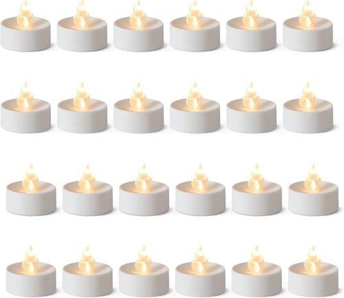 LED Teelichter flammenlos, 24er Pack