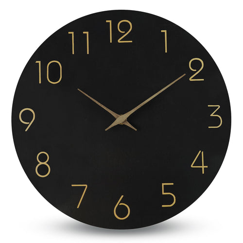 Aolso Wanduhr, geräuschlos und tickt Nicht, Batteriebetriebene runde Wanduhr, Digitale Wwanduhr, modernes Quarz-Design, für Wohnzimmer, Büro, Küche oder Kinderzimmer (Grau, 20CM)
