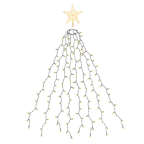 SALCAR Weihnachtsbaum Lichterkette 1,5m 200er LED mit 8 Girlanden, Warmweiß