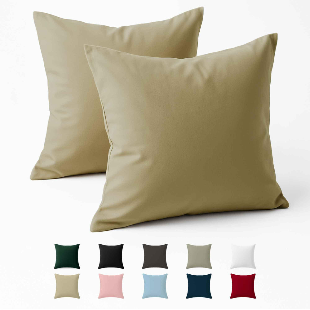Kissenbezug 40x40 Baumwolle Renforcé (2er-Set) - Rosa - Dicht gewebt mit 57 Fäden/cm² - 40x40cm Kissenbezug - Oeko Tex Zertifiziert - Dreamzie