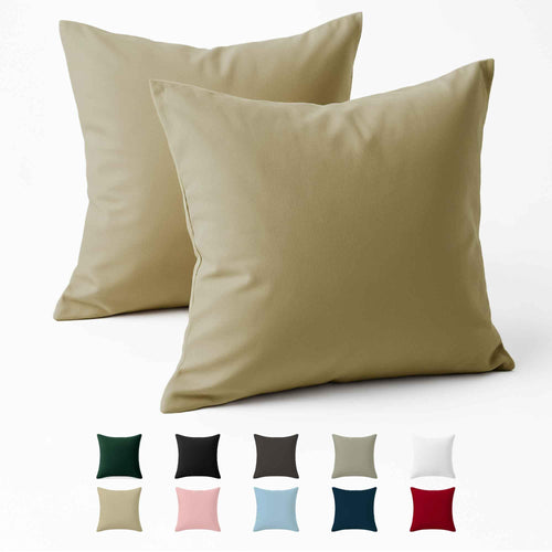 Kissenbezug 40x40 Baumwolle Renforcé (2er-Set) - Rosa - Dicht gewebt mit 57 Fäden/cm² - 40x40cm Kissenbezug - Oeko Tex Zertifiziert - Dreamzie