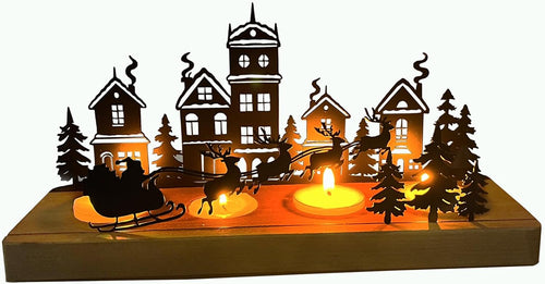 Advent Kerzenhalter, Adventskranz Teelichthalter 28 x 12.5 x 8 cm