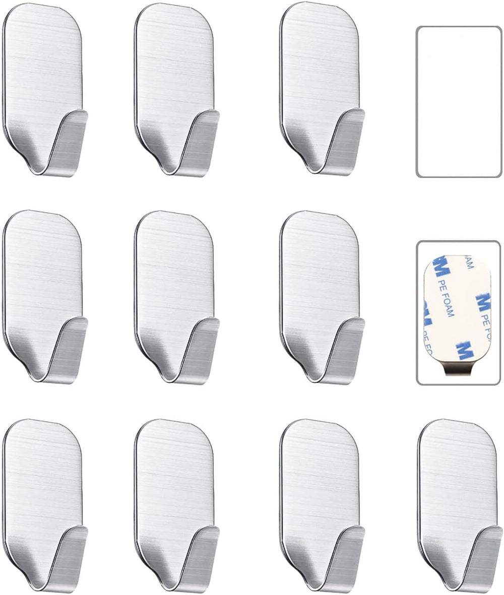 kleine Haken selbstklebend Edelstahl, starke Klebehaken für Wand