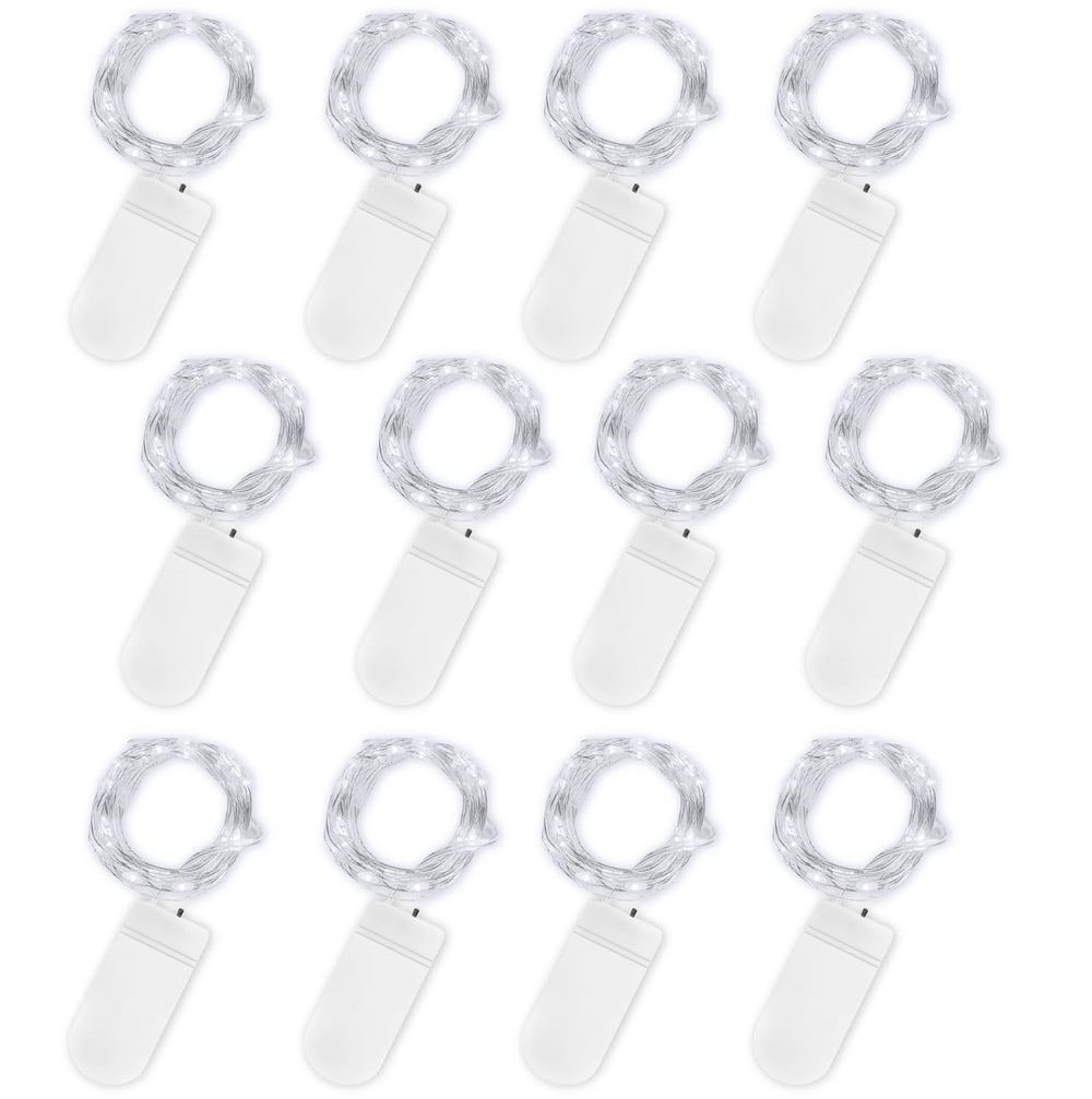 Jsdoin LED Mini Lichterkette mit Batterie, 6x20er Micro außen Lichterkette