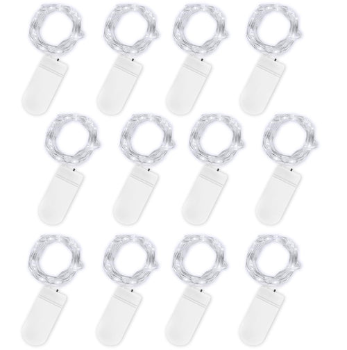Jsdoin LED Mini Lichterkette mit Batterie, 6x20er Micro außen Lichterkette