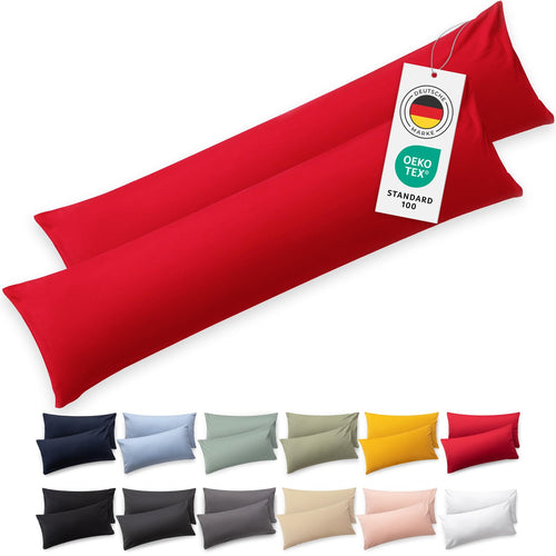 Blumtal Kissenbezug 40x40 cm (2er Set Kissenbezüge) - Hellgrün - 100% Baumwoll-Jersey, Oeko-Tex Zertifiziert, Kissenhülle 40x40 - Jersey Kopfkissenbezug für Kissen 40x40 cm mit Reißverschluss