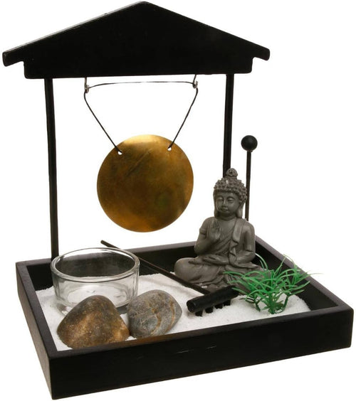 Devika Holz-Zen-Garten 15x12, schwarz
